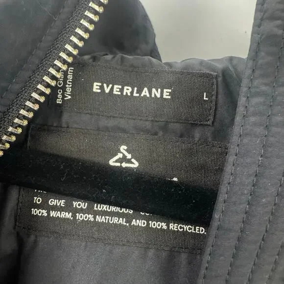 Copied - Everlane the Long Re:down Puffer Coat Long Sleeves Black Size L NWT